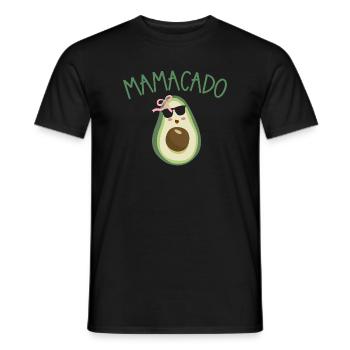 Mamacado Avocado Style - Men's T-Shirt - black - Front - AI Model Male 178 light (178cm)