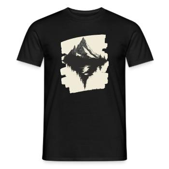Berge Klettern Kletterer Wandern - Männer T-Shirt - Schwarz - Vorne - AI Model Male 178 light (178cm)