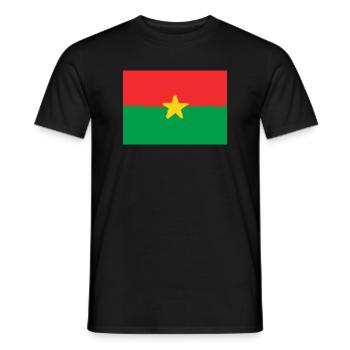 Flagge von Burkina Faso - Männer T-Shirt - Schwarz - Vorne - AI Model Male 178 light (178cm)