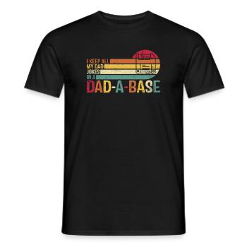 Retro Car Dad Joke T-Shirt Design - Men's T-Shirt - black - Front - AI Model Male 178 light (178cm)