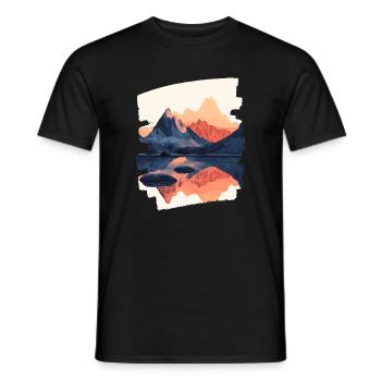 Berge Klettern Kletterer Wandern - Männer T-Shirt - Schwarz - Vorne - AI Model Male 178 light (178cm)