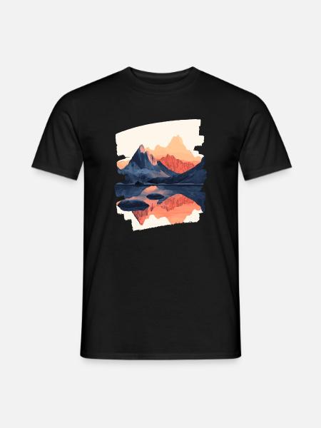 Mountains Climbing Climbers Hiking - Men's T-Shirt - black