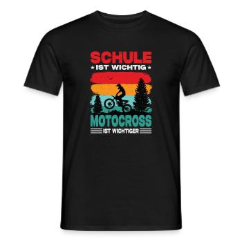 Motocrossfahrer Geschenke Motocross Biker Sprüche - Männer T-Shirt - Schwarz - Vorne - AI Model Male 178 light (178cm)