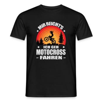 Motocrossfahrer Geschenke Motocross Biker Sprüche - Männer T-Shirt - Schwarz - Vorne - AI Model Male 178 light (178cm)