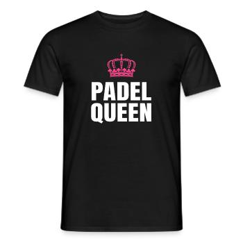 Padel Queen - Men's T-Shirt - black - Front - AI Model Male 178 light (178cm)