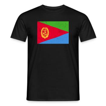 Eritreische Flagge – Afrikanische Identität - Männer T-Shirt - Schwarz - Vorne - AI Model Male 178 light (178cm)