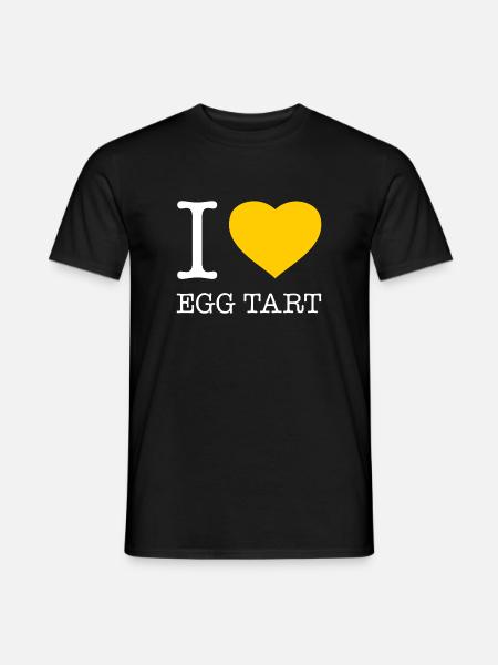 I LOVE EGG TART - Men's T-Shirt - black