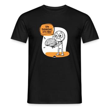 Brain. Some Assembly Required. - Men's T-Shirt - black - Front - AI Model Male 178 light (178cm)