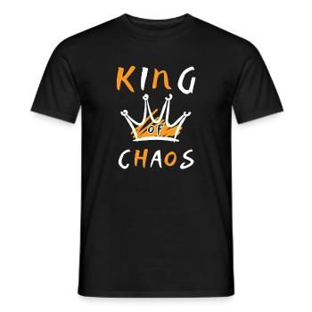 KING OF CHAOS - Men's T-Shirt - black - Front - AI Model Male 178 light (178cm)