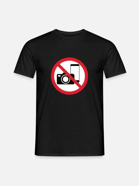 No Photos Icon - Men's T-Shirt - black