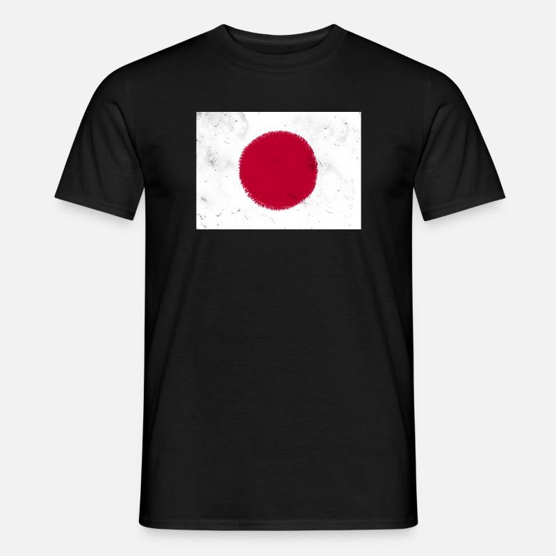 Flagge von Japan - Männer T-Shirt - Schwarz