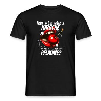 Lustiger Kirsche Spruch Sarkastisches Fun Geschenk - Männer T-Shirt - Schwarz - Vorne - AI Model Male 178 light (178cm)