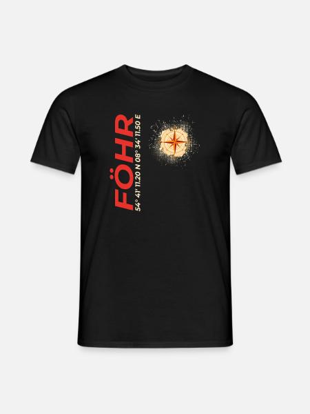 Föhr - Männer T-Shirt - Schwarz