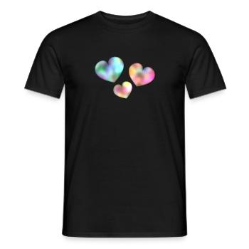 MISTRESS. HEART. MASTER. THANK YOU. THANK YOU MISTRESS. - Men's T-Shirt - black - Front - AI Model Male 178 light (178cm)