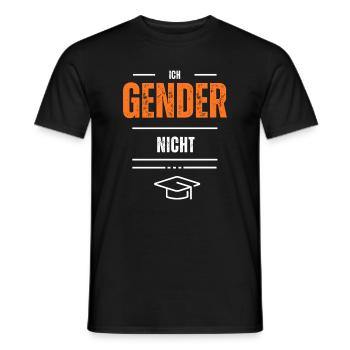 Ich Gender Nicht Statement Shirt - Männer T-Shirt - Schwarz - Vorne - AI Model Male 178 light (178cm)