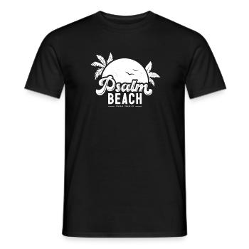 Psalmbeach (4) blanc - T-shirt homme - noir - Devant - AI Model Male 178 light (178cm)