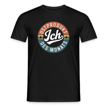 Ostalgie GDR Allemagne de l’Est Allemagne de l’Est Idée cadeau - T-shirt homme - noir - Devant - AI Model Male 178 light (178cm)