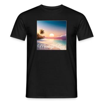 Montego Bay Sunset Jamaica Dream Paradise - Men's T-Shirt - black - Front - AI Model Male 178 light (178cm)
