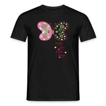enjoy the little things - Männer T-Shirt - Schwarz - Vorne - AI Model Male 178 light (178cm)