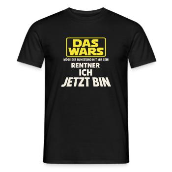 Retiree I'm Now – That's Retirement - Men's T-Shirt - black - Front - AI Model Male 178 light (178cm)