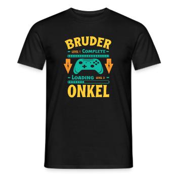 Ich Werde Onkel 2026 Laden Schwangerschaft Geburt - Männer T-Shirt - Schwarz - Vorne - AI Model Male 178 light (178cm)