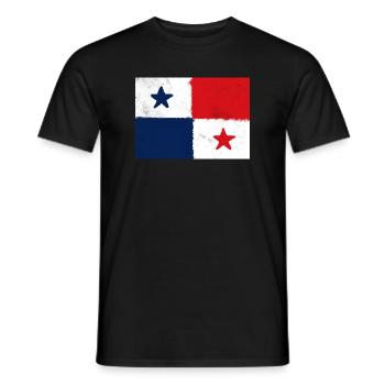 Drapeau du Panama - T-shirt homme - noir - Devant - AI Model Male 178 light (178cm)