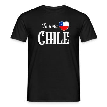 Ich liebe Chile, chilenischer Stolz - Männer T-Shirt - Schwarz - Vorne - AI Model Male 178 light (178cm)