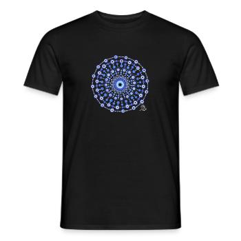 Mandala Schutz - Männer T-Shirt - Schwarz - Vorne - AI Model Male 178 light (178cm)