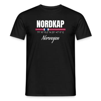 Nordkap - Männer T-Shirt - Schwarz - Vorne - AI Model Male 178 light (178cm)