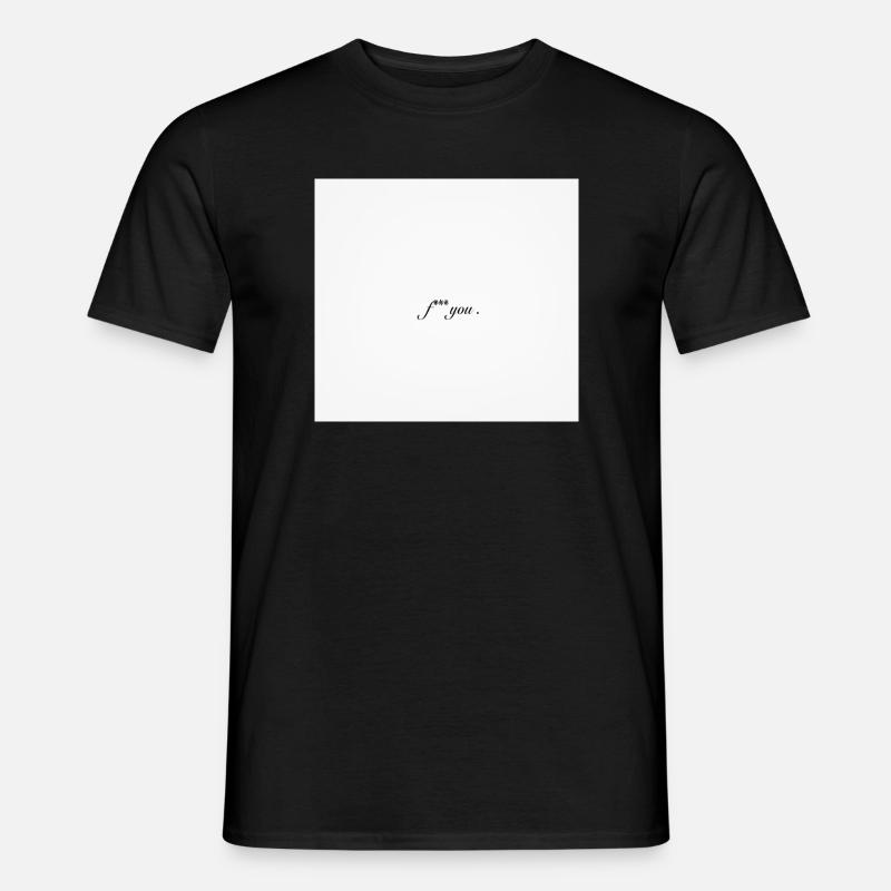 Bold Censored Profanity Statement Design - Men’s T-shirt - black