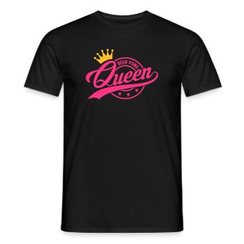 Beer Pong Queen 3 - Männer T-Shirt - Schwarz - Vorne - AI Model Male 178 light (178cm)
