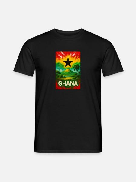 Ghana Landscape Design - Men's T-Shirt - black