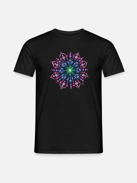 Mandala Liebe - Männer T-Shirt - Schwarz