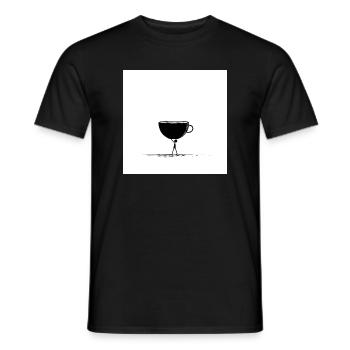 Schwarz wie meine Seele – Kaffee first! - Männer T-Shirt - Schwarz - Vorne - AI Model Male 178 light (178cm)