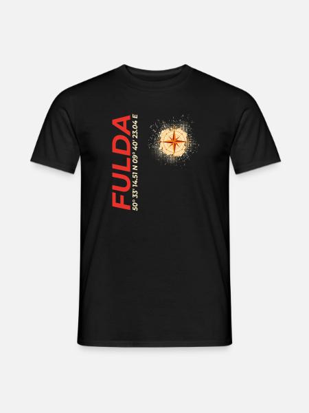 Fulda - Männer T-Shirt - Schwarz