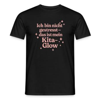 Ich bin nicht gestresst... (rosa) - Männer T-Shirt - Schwarz - Vorne - AI Model Male 178 light (178cm)