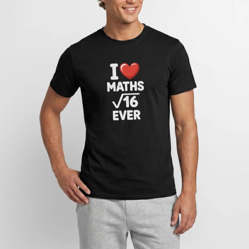 Math I Love Maths Math Nerd Math Teacher Men’s T-shirt