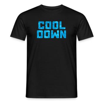 cool down pool water swimming pool cool sayings - Men's T-Shirt - black - Front - AI Model Male 178 light (178cm)