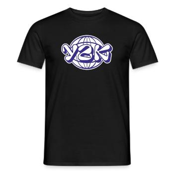 Y2K - Männer T-Shirt - Schwarz - Vorne - AI Model Male 178 light (178cm)
