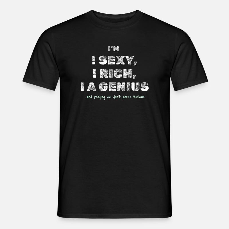 Boolescher Witz – Lustiges Dev-T-Shirt - Männer T-Shirt - Schwarz