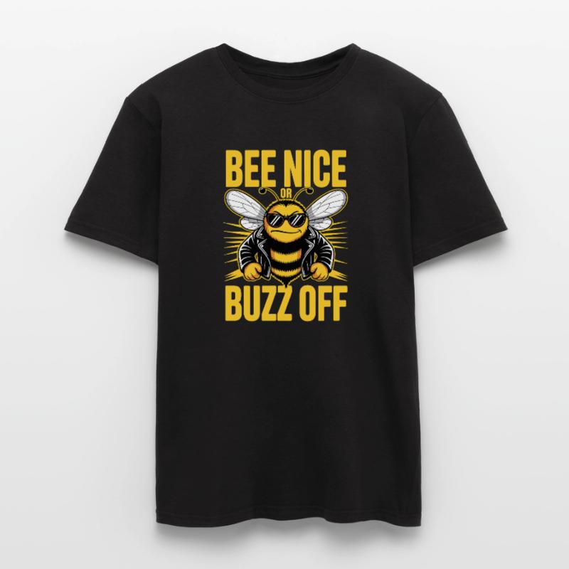 Bee Beekeeper Bee Nice Or Buzz Off Beekeeper Men's T-Shirt