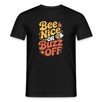 Abeille Apiculteur Abeille Nice Ou Buzz Off Apiculteur - T-shirt homme - noir - Devant - AI Model Male 178 light (178cm)