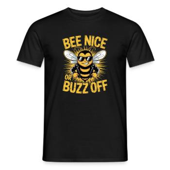 Abeille Apiculteur Abeille Nice Ou Buzz Off Apiculteur - T-shirt homme - noir - Devant - AI Model Male 178 light (178cm)