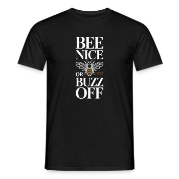 Abeille Apiculteur Abeille Nice Ou Buzz Off Apiculteur - T-shirt homme - noir - Devant - AI Model Male 178 light (178cm)
