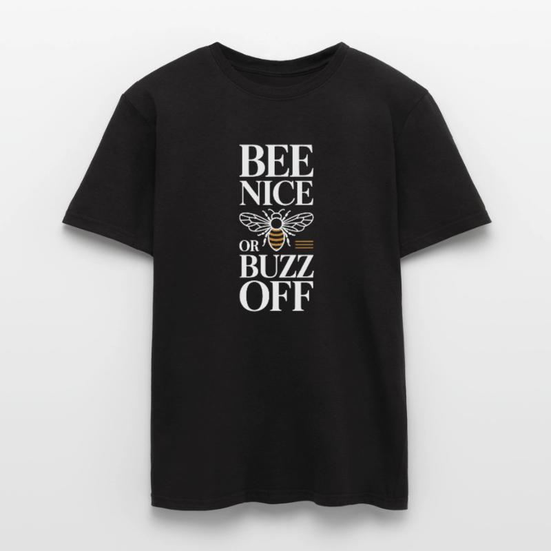 Bee Beekeeper Bee Nice Or Buzz Off Beekeeper Men's T-Shirt
