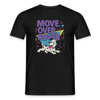 Move over Rover - 80er - Männer T-Shirt - Schwarz - Vorne - AI Model Male 178 light (178cm)