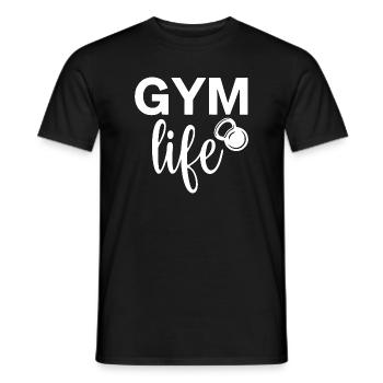 salle de sport comme la conception de motivation de fitness - T-shirt homme - noir - Devant - AI Model Male 178 light (178cm)
