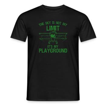 T-shirt Sky is Not My Limit Playground - T-shirt homme - noir - Devant - AI Model Male 178 light (178cm)