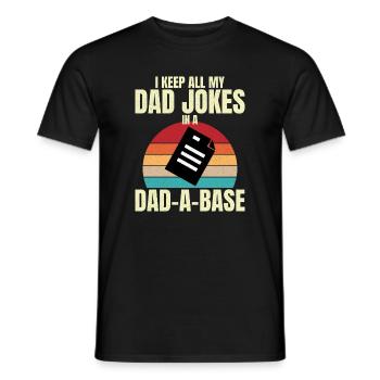 Je garde toutes mes blagues de papa dans un papa un meilleur papa de base - T-shirt homme - noir - Devant - AI Model Male 178 light (178cm)