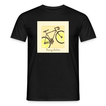 Vélo Cyclisme Bicyclette Citron - T-shirt homme - noir - Devant - AI Model Male 178 light (178cm)